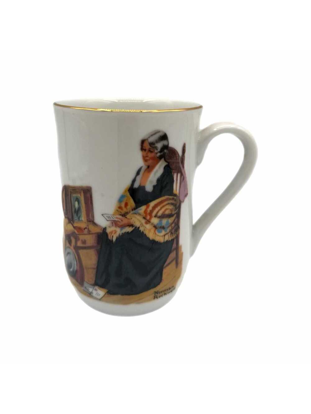 Vintage 1982 Norman Rockwell “Memories” Porcelain Mug – Museum Collection